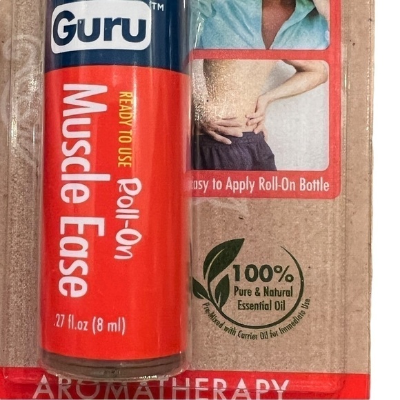 Aroma Guru Set of 2 Roll On Aromatherapy Essential Oils, Lavender & Muscle Ease - Picture 12 of 13